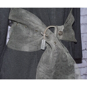 Sarah Cavender Handcrafted Metalworks Silver Mesh Artisan High Waist Belt NEW